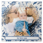 delft blauw wit porselein Hampton foto op maat Tegeltje (Voorkant)