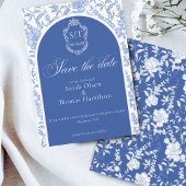 Delft Blauwe Bloem Initialen Save The Date