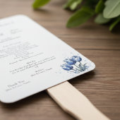 Delft Blauwe Tulp Huwelijksprogramma Handwaaier