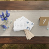 Delft Blauwe Tulp Huwelijksprogramma Handwaaier