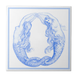 Delft Blue Art Nieuw Nieuw Nieuw-Zeelandse Zeemee Tegeltje