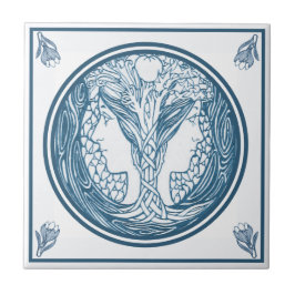 Delft Blue Art - Twee nieuwe vrouwengezichten Tegeltje