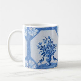 Delft Blue Birds floral French Country Chic  Koffiemok
