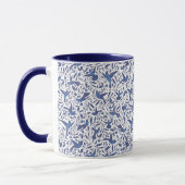 Delft Blue Birds Pattern Mok (Links)