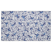 Delft Blue Birds Seamless Pattern Stof (Fat Quarter)