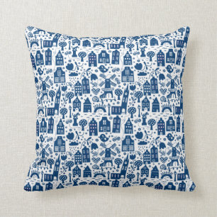 Delft Blue by BORA Kussen
