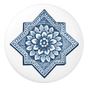 Delft Blue China Kijk decoratief in het ornamentaa Keramische Knop