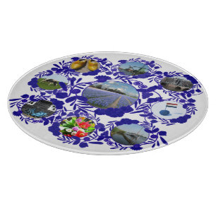  Delft Blue Delftware Pattern Holland Snijplank