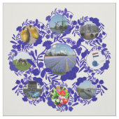Delft Blue Delftware Style Holland Afbeeldingen Pa Stof (Swatch)
