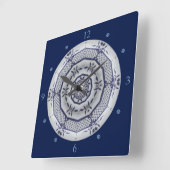 Delft Blue Design 006 From 1764 ~ Vierkante Klok (Hoek)