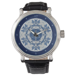 Delft Blue Design 02 van 1.764 ~ * ~ Pocket Watch Horloge