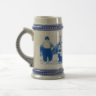 Delft Blue, Dutch Boy and Cat, Delft Blue, Dutc... Bierpul