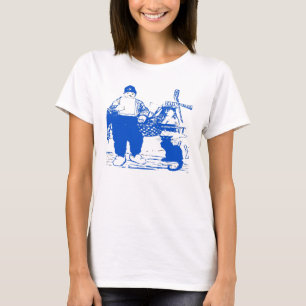 Delft Blue, Dutch Boy en Cat T-shirt