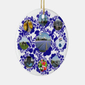 Delft Blue Dutch Delftware Style Holland Keramisch Ornament (Rechts)