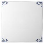 Delft Blue Dutch Matching Mix Match Empty Tegeltje (Voorkant)