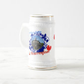 Delft Blue Fryslân it Hearrenfean Beer Stein Bierpul (Voorkant links)