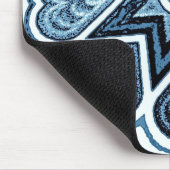 Delft Blue Heart Mousepad Muismat (Hoek)