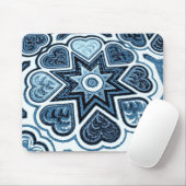Delft Blue Heart Mousepad Muismat (Met muis)