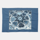 Delft Blue Hearts Kitchen Towel Theedoek (Horizontaal)