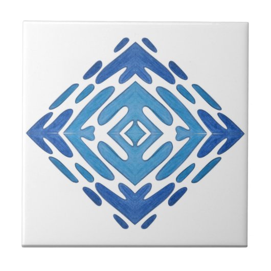 Delft Blue-keramische Tegel Tegeltje (Voorkant)