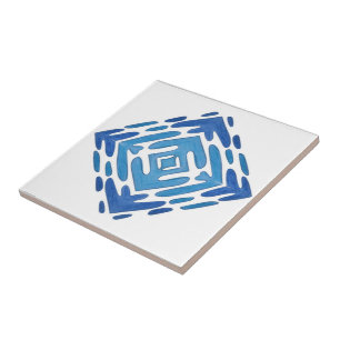 Delft Blue-keramische Tegel Tegeltje