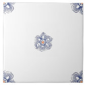 Delft Blue Matching Dutch Indigo Mix Match Empty C Tegeltje (Voorkant)