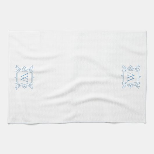 Delft Blue | Monogram Lijst Theedoek (Horizontaal)