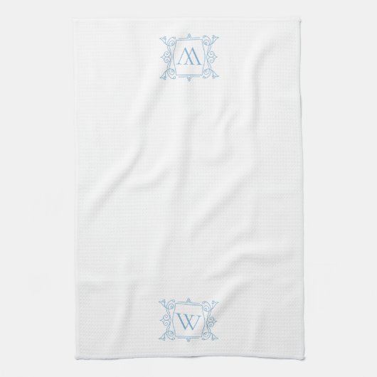 Delft Blue | Monogram  Lijst Theedoek (Verticaal)