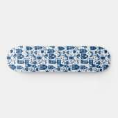 Delft Blue Persoonlijk Skateboard (Horizontaal)