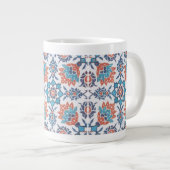 Delft Blue Red Cornflower Art Grote Koffiekop (Voorkant rechts)