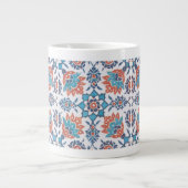 Delft Blue Red Cornflower Art Grote Koffiekop (Voorkant)