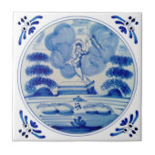 Delft Blue Reurrection of Christus c1760 Repro Tegeltje (Voorkant)