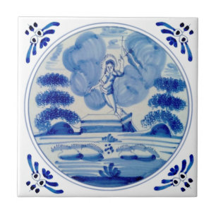 Delft Blue Reurrection of Christus c1760 Repro Tegeltje