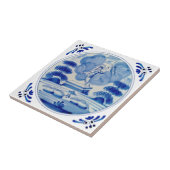 Delft Blue Reurrection of Christus c1760 Repro Tegeltje (Zijkant)