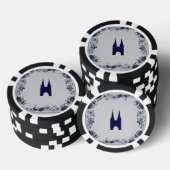 Delft blue tegel Eastern Gate in Delft Poker Chips (Opstapeling)