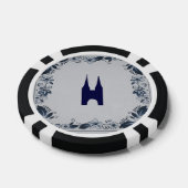 Delft blue tegel Eastern Gate in Delft Poker Chips (Enkel)