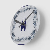 Delft blue tegel Eastern Gate in Delft Ronde Klok (Hoek)