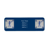Delft Blue Tegel - Sjabloon Etiket (Voorkant)