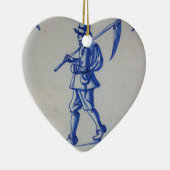 Delft Blue Tegel - Sjabloon Keramisch Ornament (Rechts)