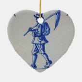 Delft Blue Tegel - Sjabloon Keramisch Ornament (Achterkant)