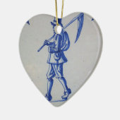 Delft Blue Tegel - Sjabloon Keramisch Ornament (Links)
