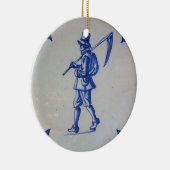 Delft Blue Tegel - Sjabloon Keramisch Ornament (Rechts)