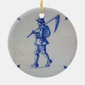 Delft Blue Tegel - Sjabloon Keramisch Ornament (Achterkant)