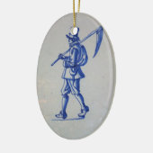 Delft Blue Tegel - Sjabloon Keramisch Ornament (Links)