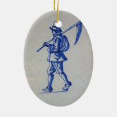 Delft Blue Tegel - Sjabloon Keramisch Ornament (Achterkant)