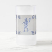 Delft Blue Tegel - Sjabloon Matglas Bierpul (Center)
