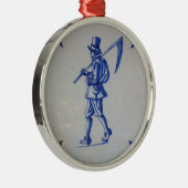 Delft Blue Tegel - Sjabloon Metalen Ornament (Rechts)