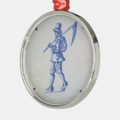 Delft Blue Tegel - Sjabloon Metalen Ornament (Links)