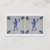 Delft Blue Tegel - Sjabloon Visitekaartje (Achterkant)