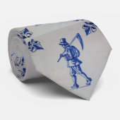 Delft Blue Tegel - Stropdas Sjabloon (Opgerold)